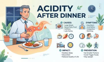 Acidity After Dinner: Why It Hits at Night & 15 Fixes That Actually Work